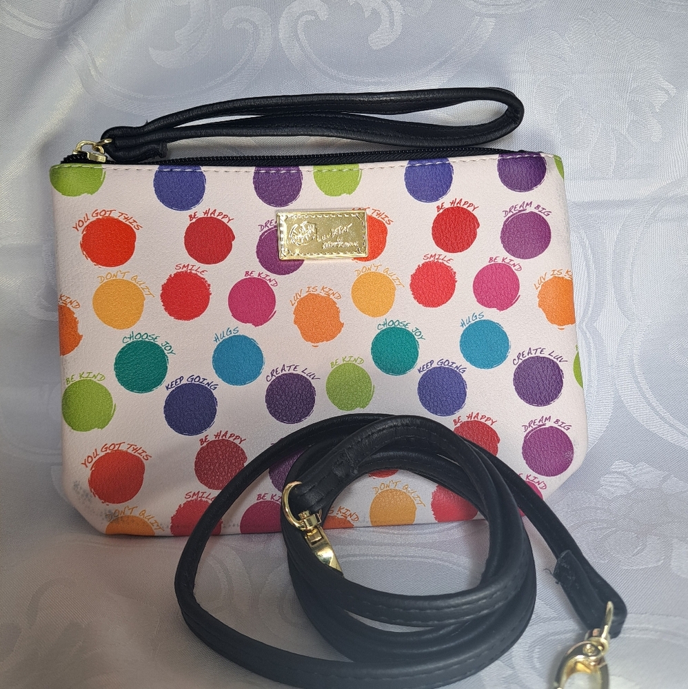 Be Kind Betsy Johnson Colorful Polka Dot Women's Bag